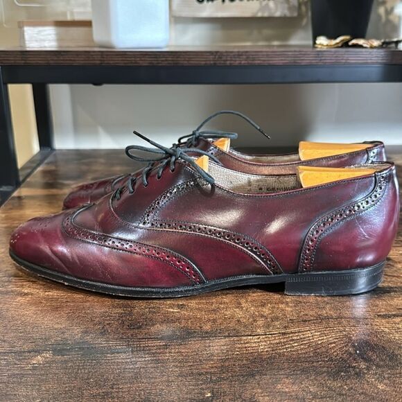 Mario de Gerard burgundy oxfords size 9.5 - Picture 3 of 11
